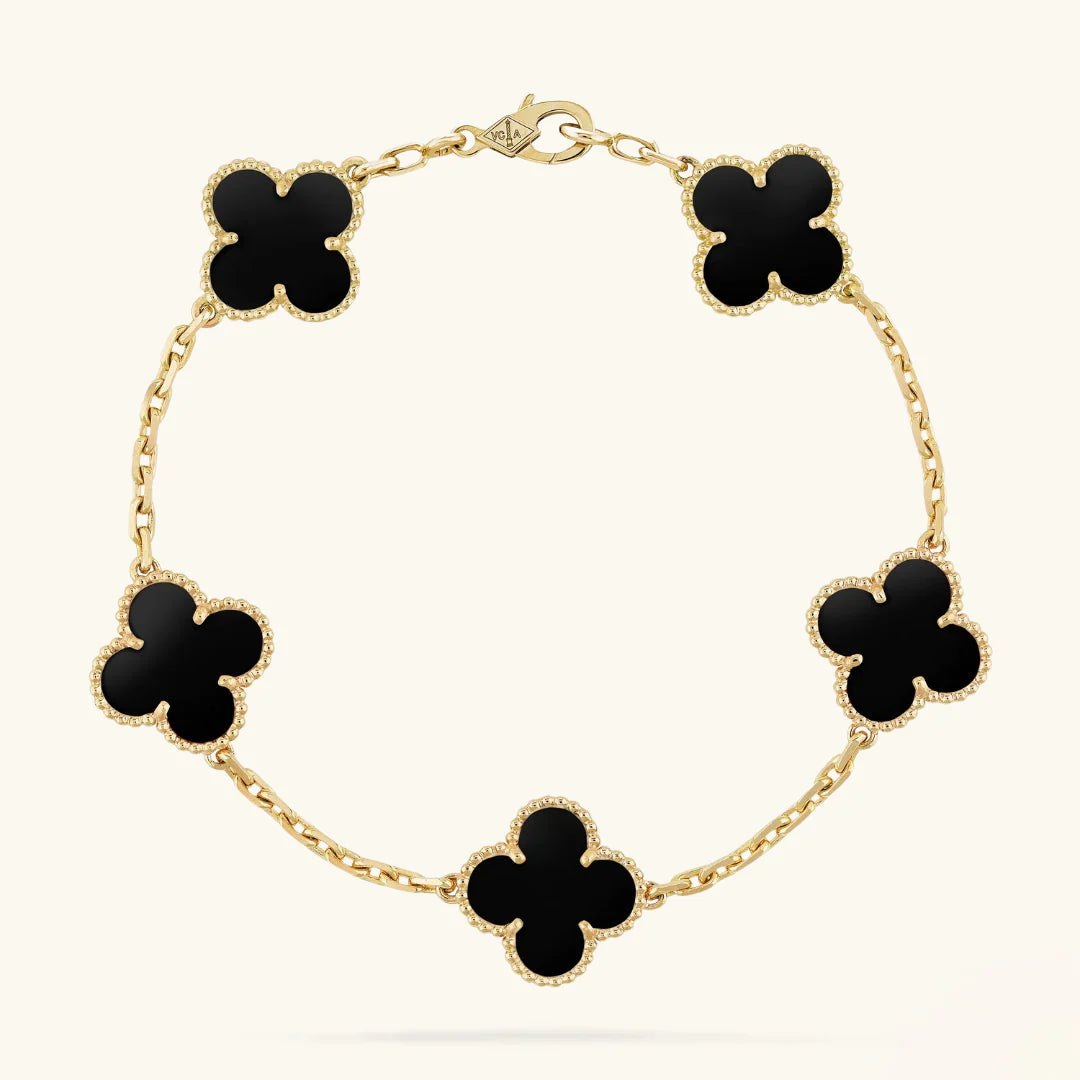 CLOVER | Black Bracelet