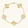CLOVER | Golden Guilloché Bracelet Prestige